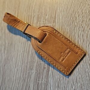 Vintage Louis Vuitton Luggage Tag in Vachetta Leather